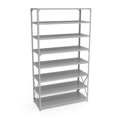 galvanised slotted shelving angle.